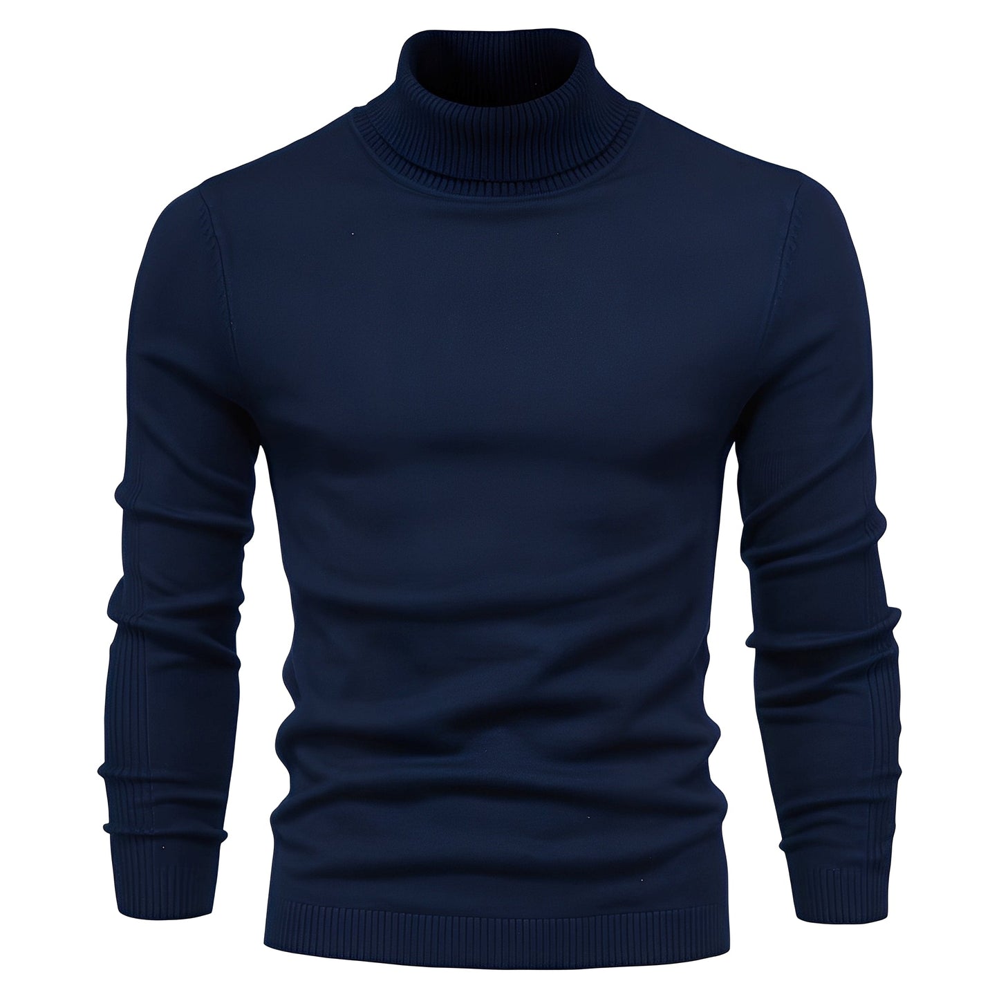 Evans - Herren-Rollkragenpullover, leicht und schmal geschnitten