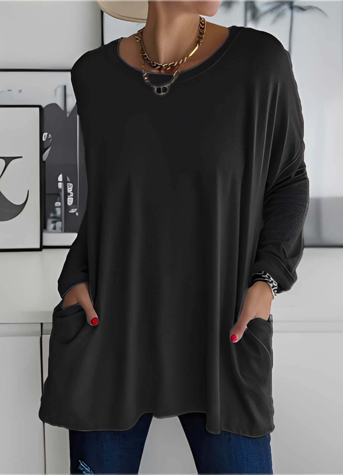 Shanene - Damenpullover mit lässigem, entspanntem Flair