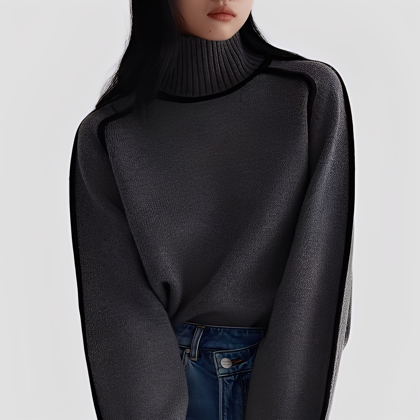 Azalea - Stilvoller, legerer Damen-Rollkragenpullover