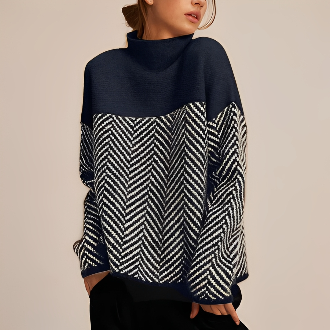 Mélodie - Bequemer Rollkragenpullover für Damen