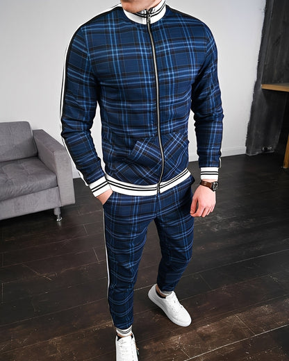 Neal - Eleganter karierter Herren-Sportanzug