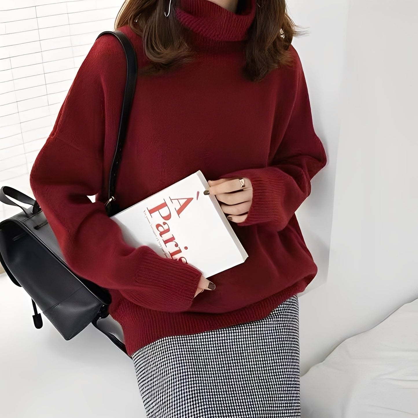 Clémentine - Eleganter Rollkragenpullover für Damen