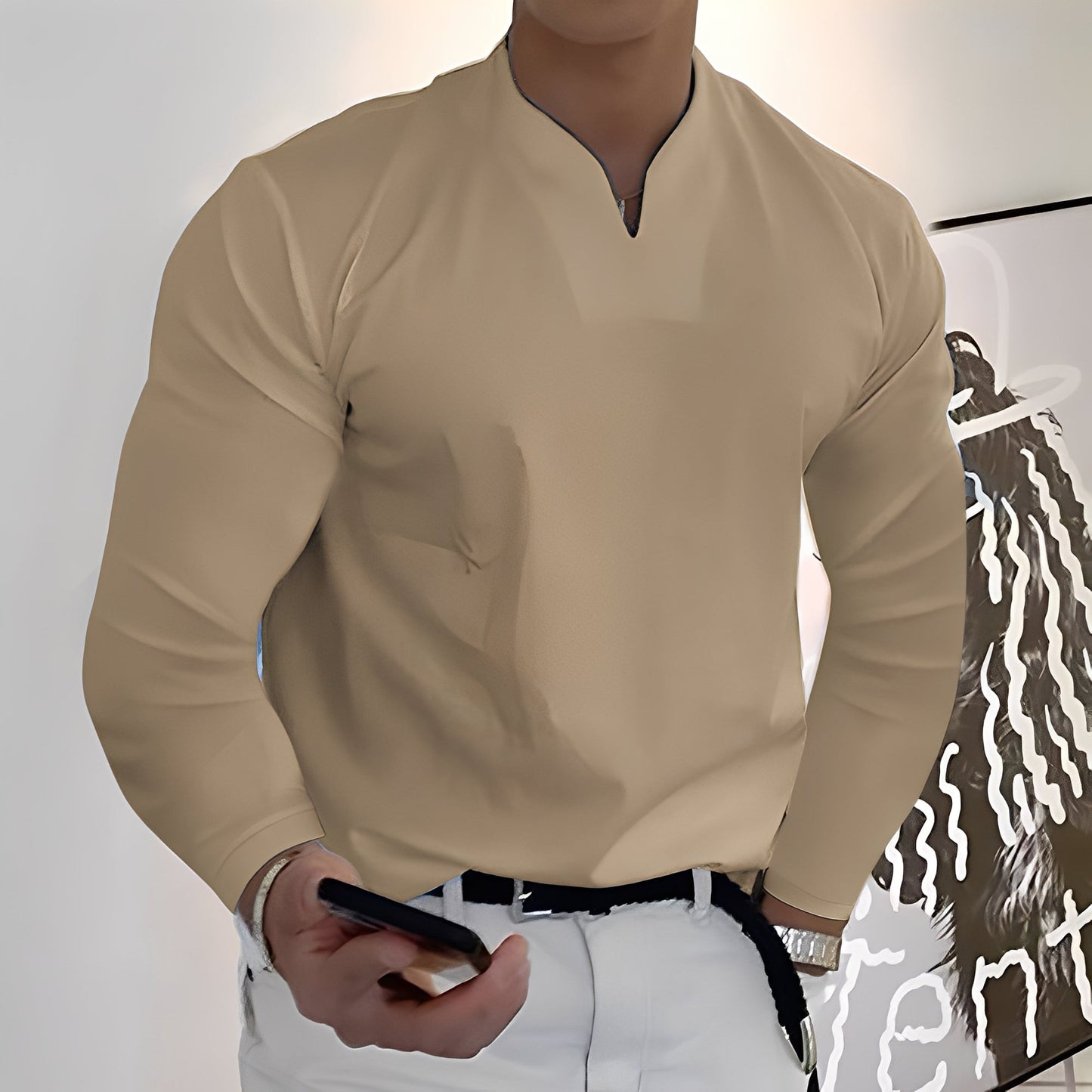 Corentin - Lässiges Langarmhemd für Herren