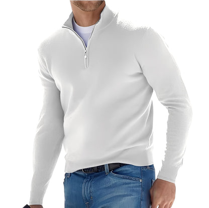 Ralph – Bequemer Herren-Kaschmirpullover mit Reißverschluss