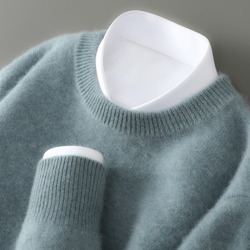 Wayne - Retro-Kaschmir-Strickpullover aus dickem Stoff für Herren