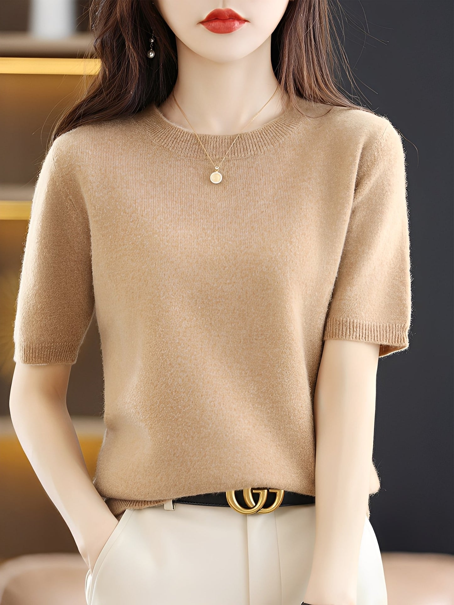 Blandine - Kurzarmpullover für Damen