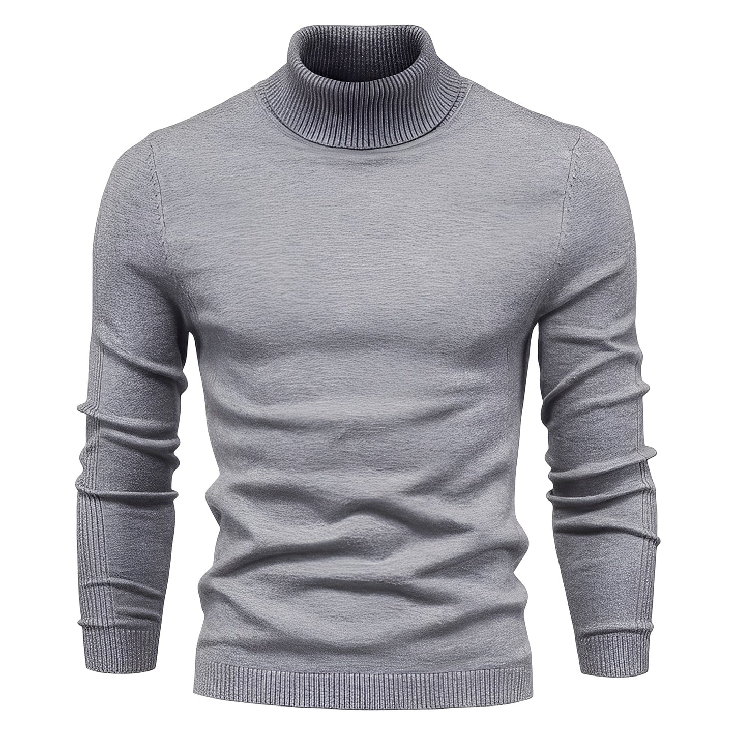Evans - Herren-Rollkragenpullover, leicht und schmal geschnitten