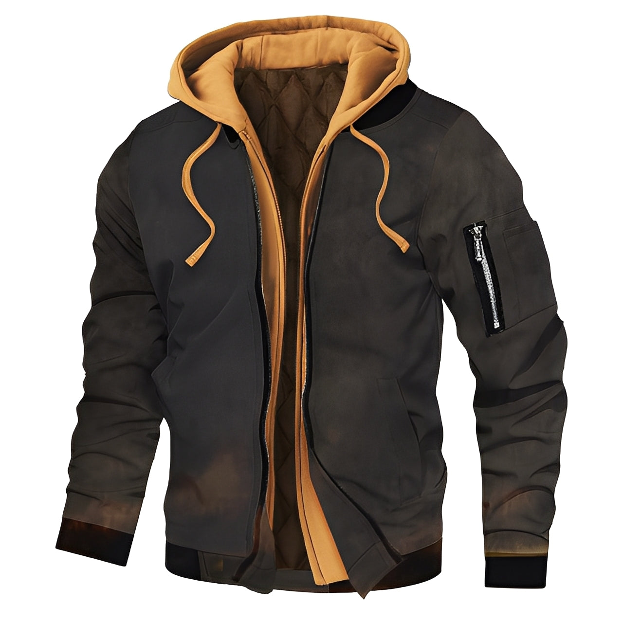 Cedric - Modische Herren-Bomberjacke mit Kapuze