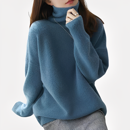 Amilia - Eleganter und lässiger Damen Rollkragenpullover