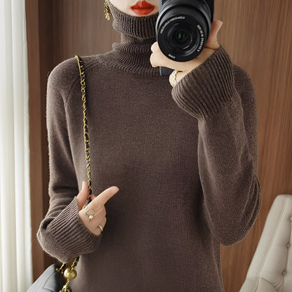 Kaycee - Eleganter Damen-Rollkragenpullover