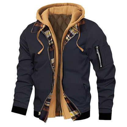 Cedric - Modische Herren-Bomberjacke mit Kapuze