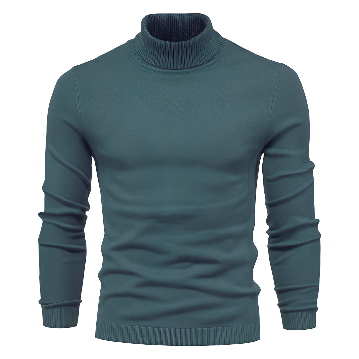 Evans - Herren-Rollkragenpullover, leicht und schmal geschnitten