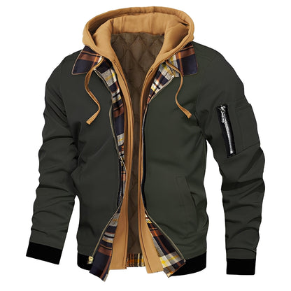 Cedric - Modische Herren-Bomberjacke mit Kapuze