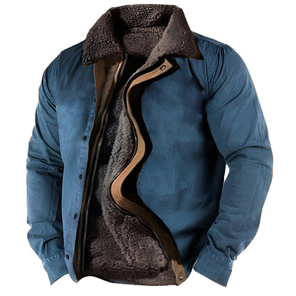 Hubert - Herrenjacke im klassischen Stil mit Sherpa-Futter