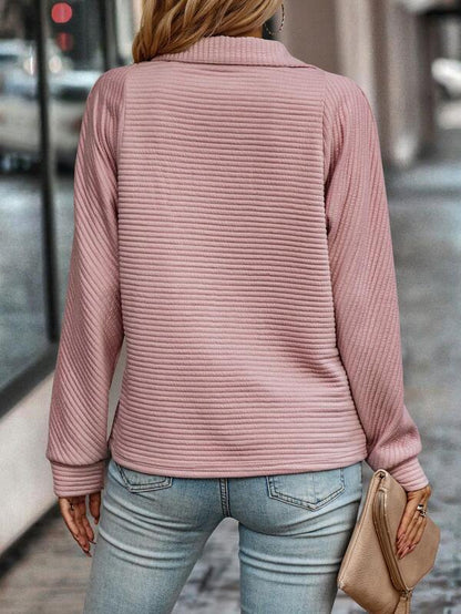 Vina – Stilvoller Pullover mit halbem Reißverschluss