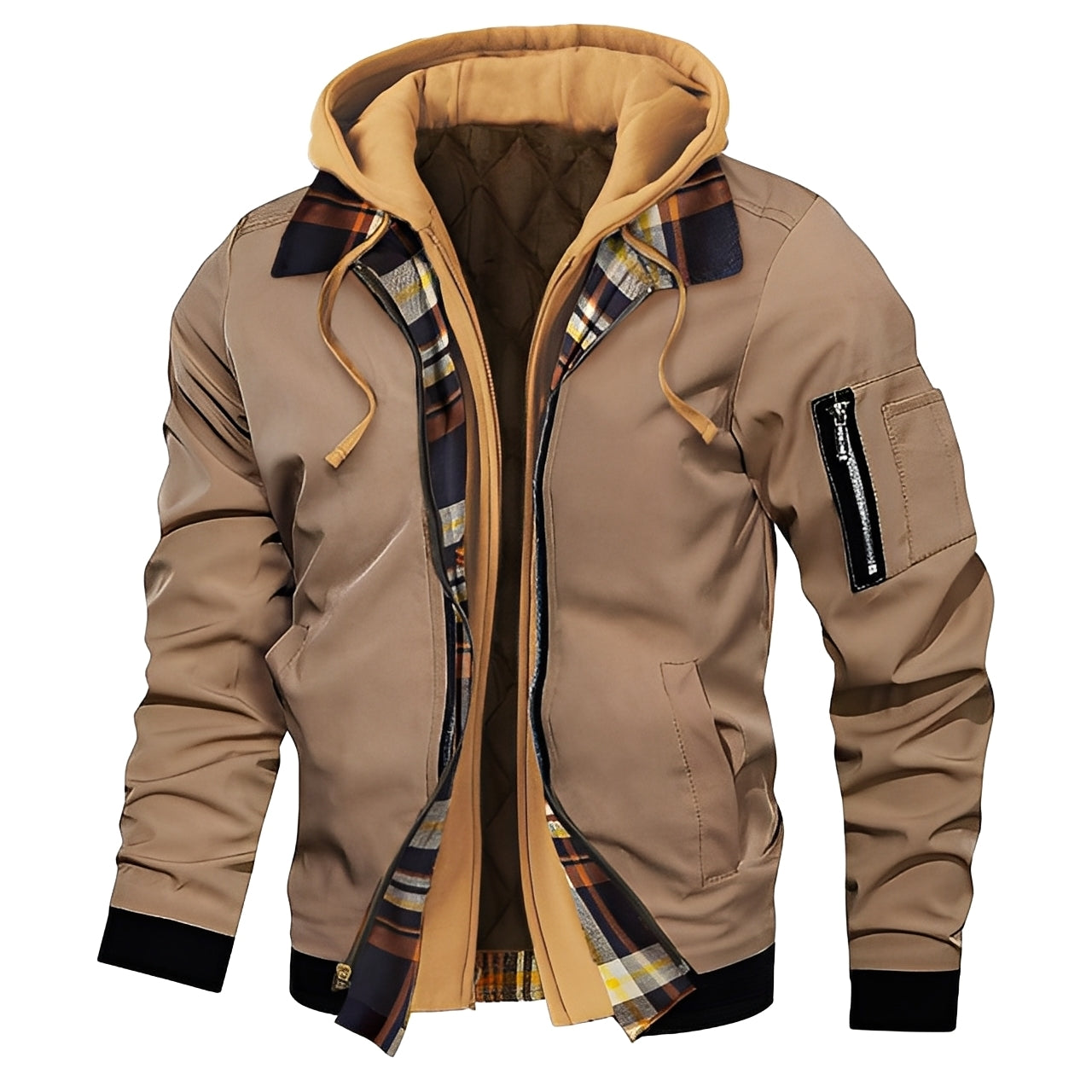 Cedric - Modische Herren-Bomberjacke mit Kapuze