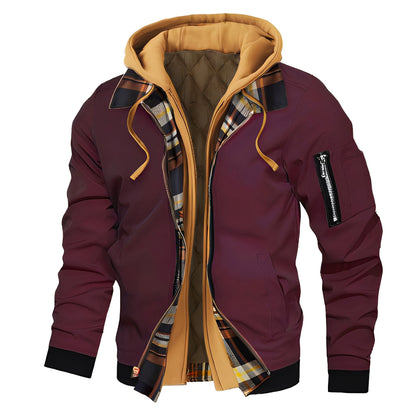 Cedric - Modische Herren-Bomberjacke mit Kapuze