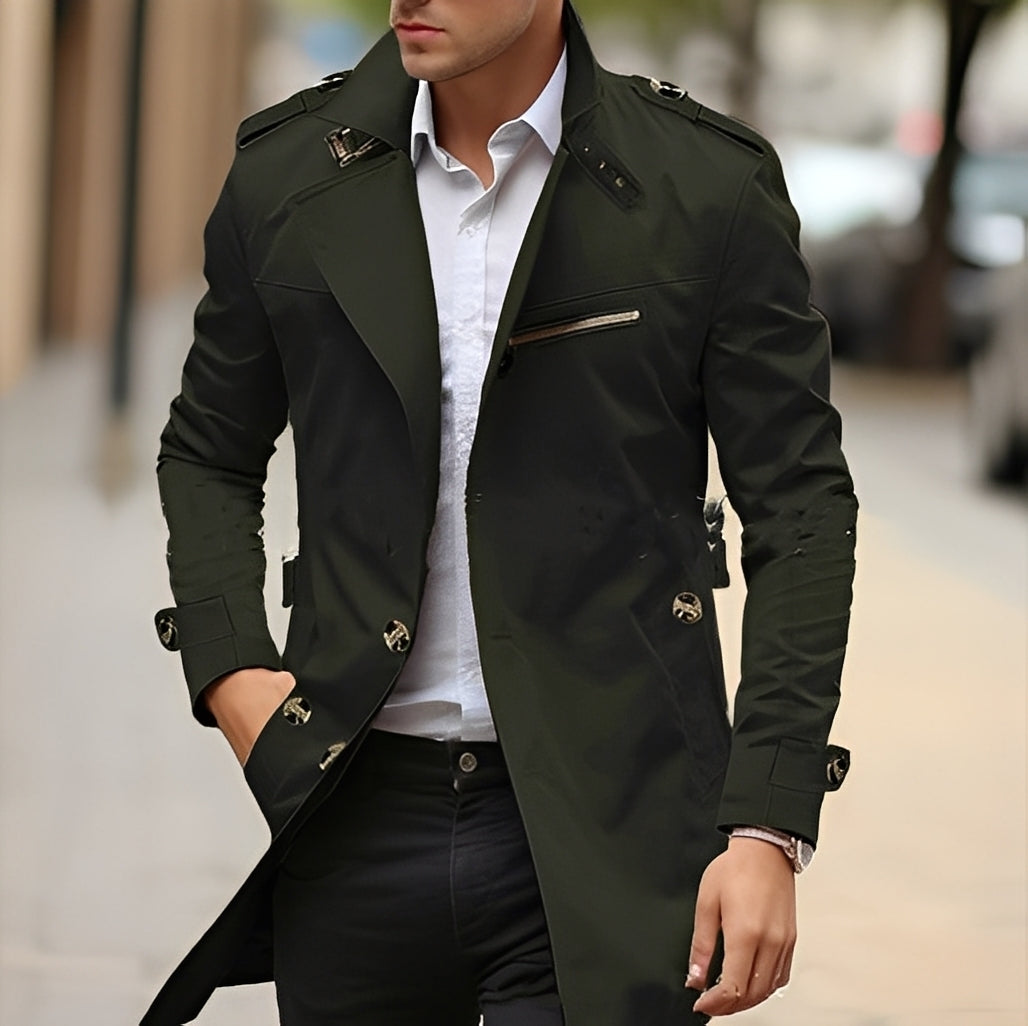 Kendrick - Eleganter Herren-Trenchcoat mit Reverskragen