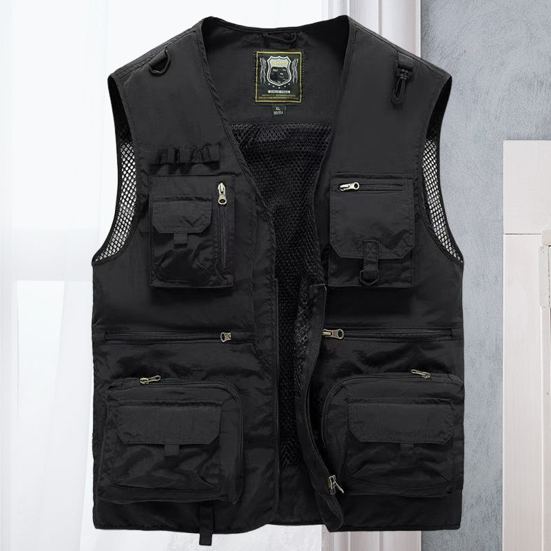 Alessandra – Netz-Gilet Cargo mit Taschen