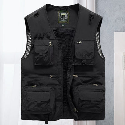 Alessandra – Netz-Gilet Cargo mit Taschen