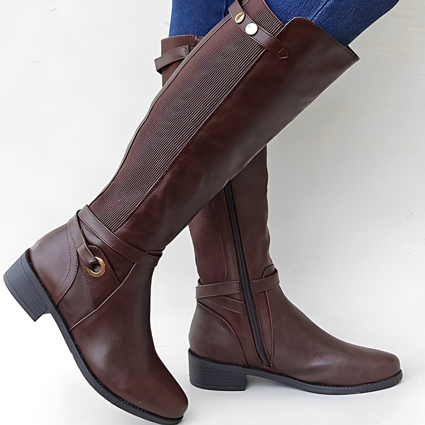 Megan - Zeitlose und widerstandsfähige Damenlederstiefel