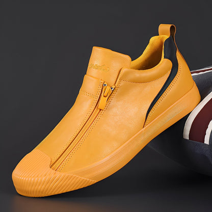 Nathan - Damen-Lederschuhe mit stilvollem Reißverschluss
