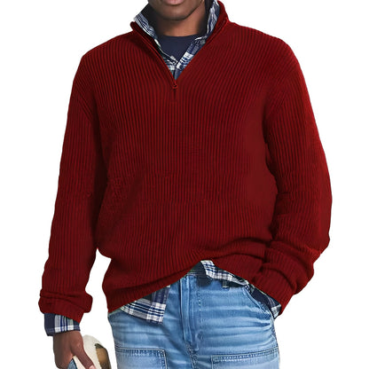 Edward - Moderner Herren-Pullover mit Reißverschluss