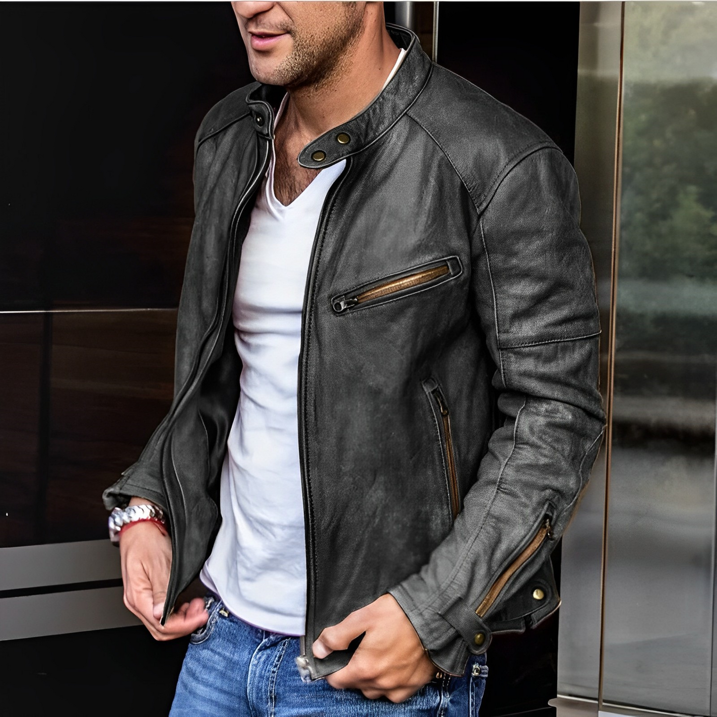 Dalton – Elegante Lederjacke Alle Jahreszeiten