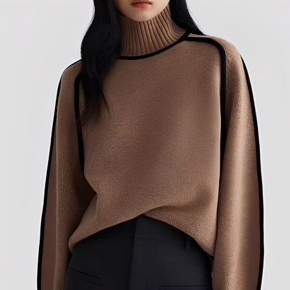 Azalea - Stilvoller, legerer Damen-Rollkragenpullover