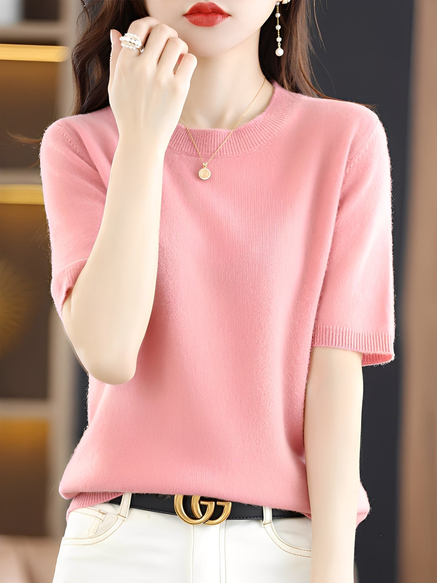 Blandine - Kurzarmpullover für Damen