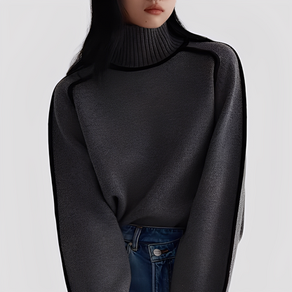 Azalea - Stilvoller, legerer Damen-Rollkragenpullover