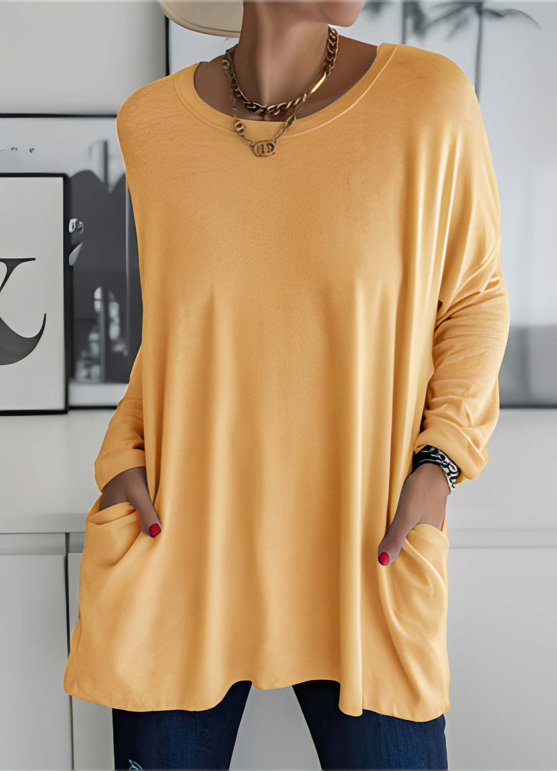 Shanene - Damenpullover mit lässigem, entspanntem Flair