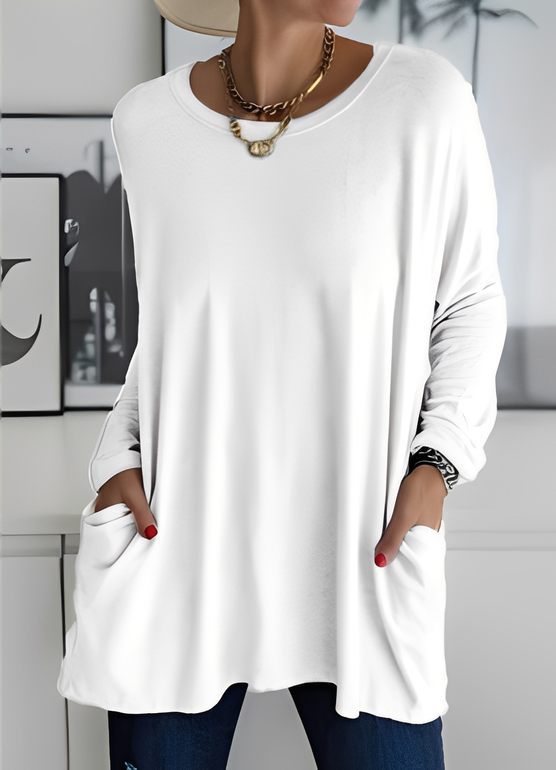 Shanene - Damenpullover mit lässigem, entspanntem Flair