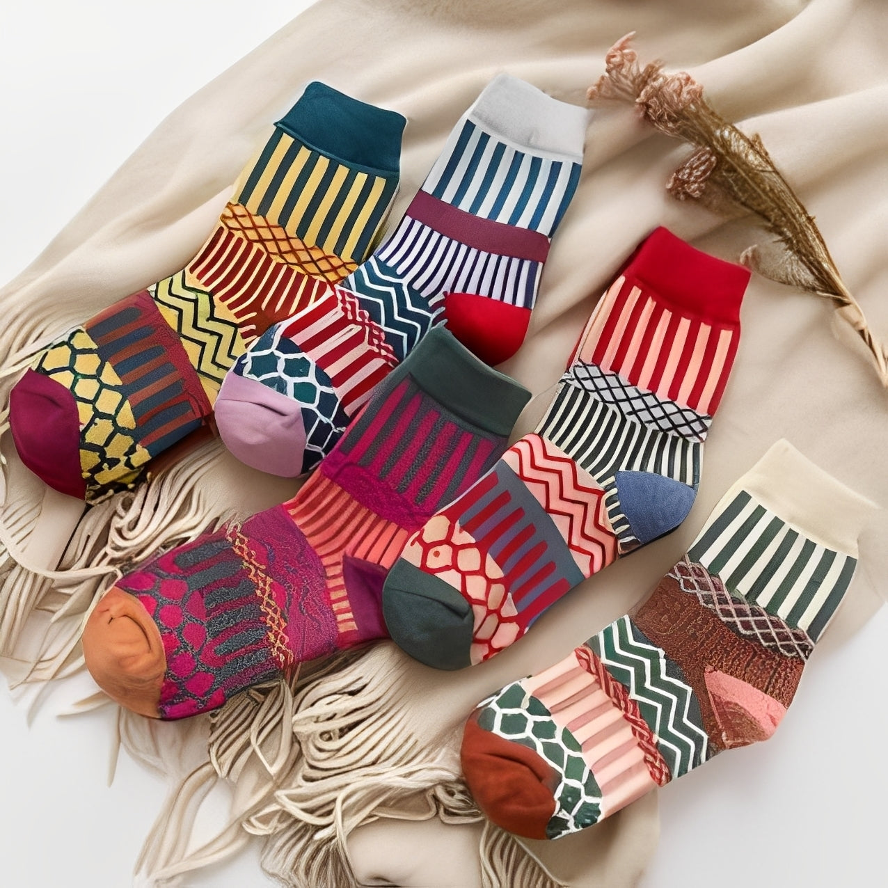 Evelynn - Modische Damen-Wintersocken