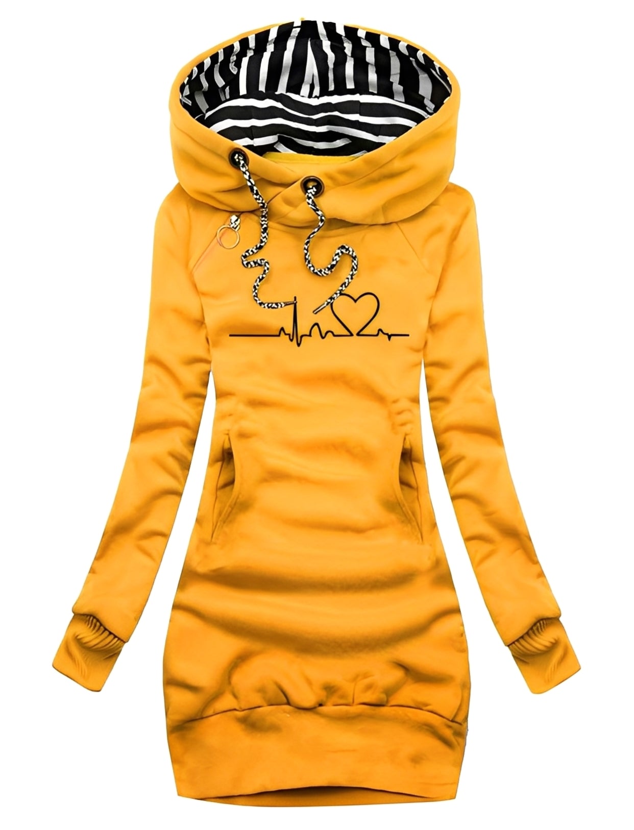 Jaidyn - Elegantes Kapuzen-Sweaterkleid für Damen