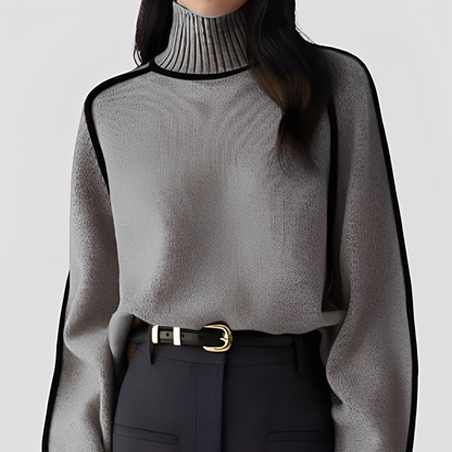 Azalea - Stilvoller, legerer Damen-Rollkragenpullover