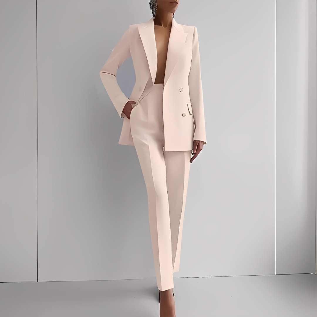 Marguerite - Anzugset formell mit langem Blazer für Damen