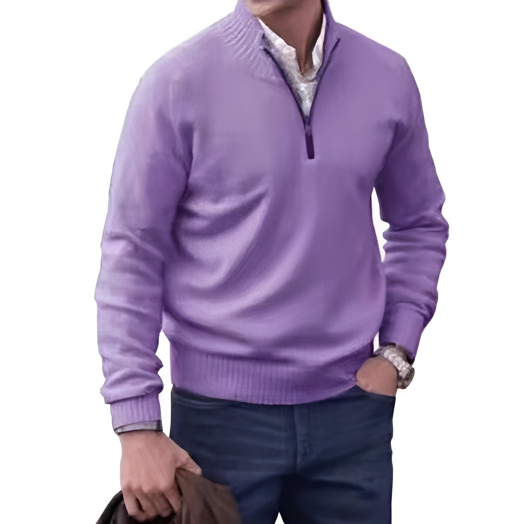 Matéo - Pullover aus Strick mit Halb-Reißverschluss für Herren