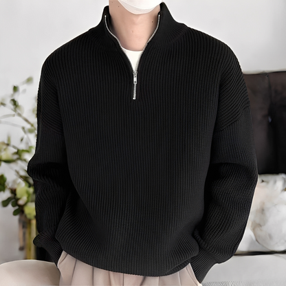 Jeffrey - Elegant, locker gestrickter Herrenpullover