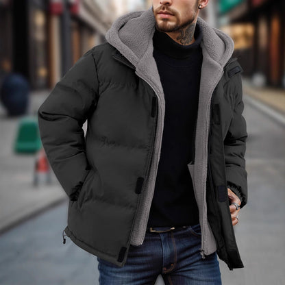 Ritchie - Warm gefütterte Herrenjacke mit Kapuze