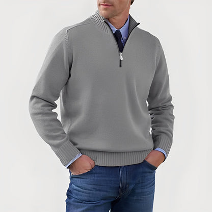 Nolan - Bequemer Herrenpullover mit Reißverschluss