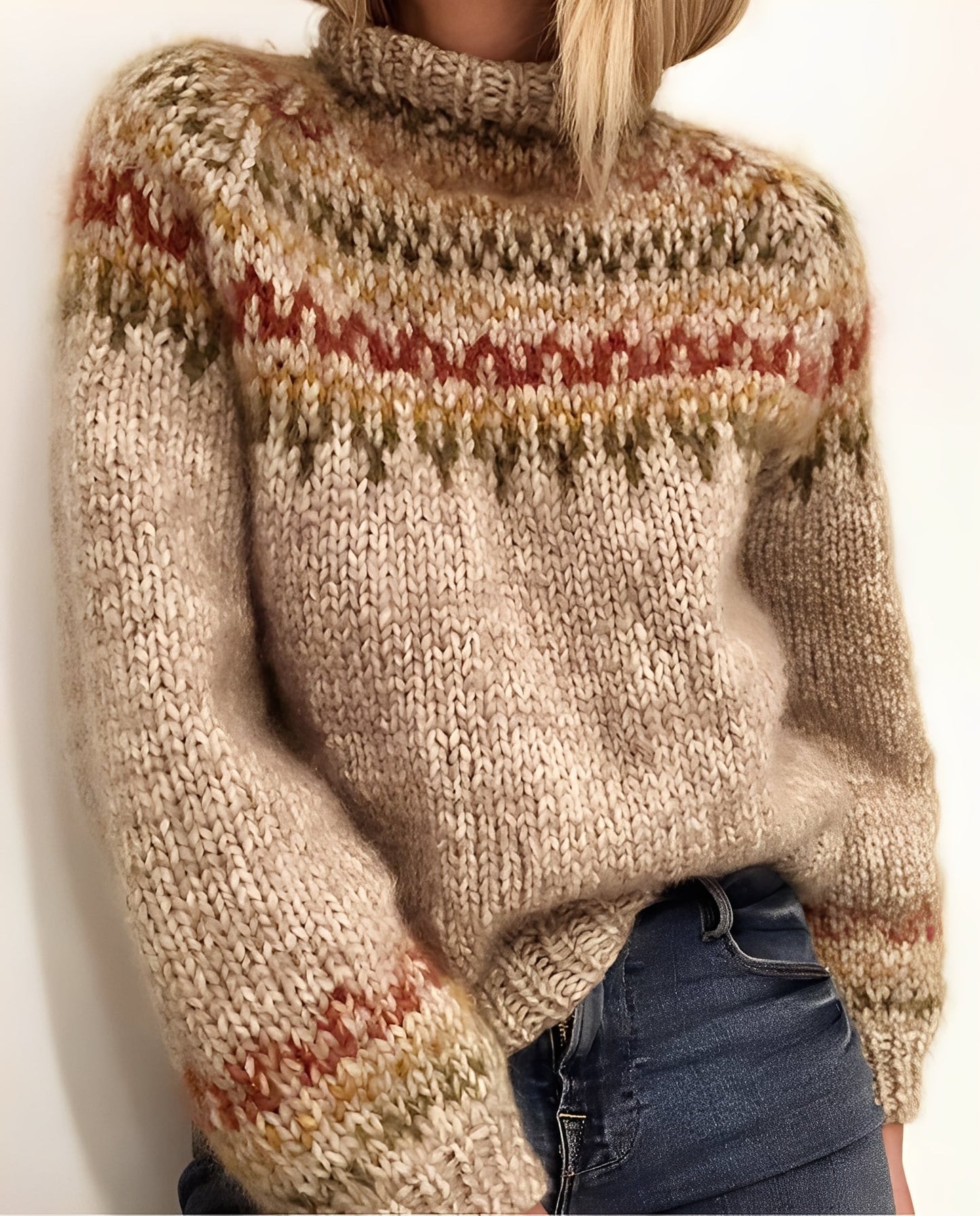 Macey - Damenpullover mit grobem Strick