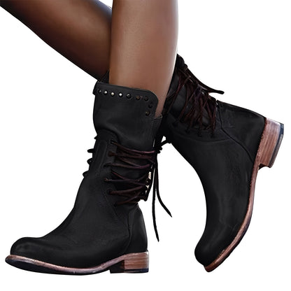 Alexandra - Lange Lederstiefel für Frauen