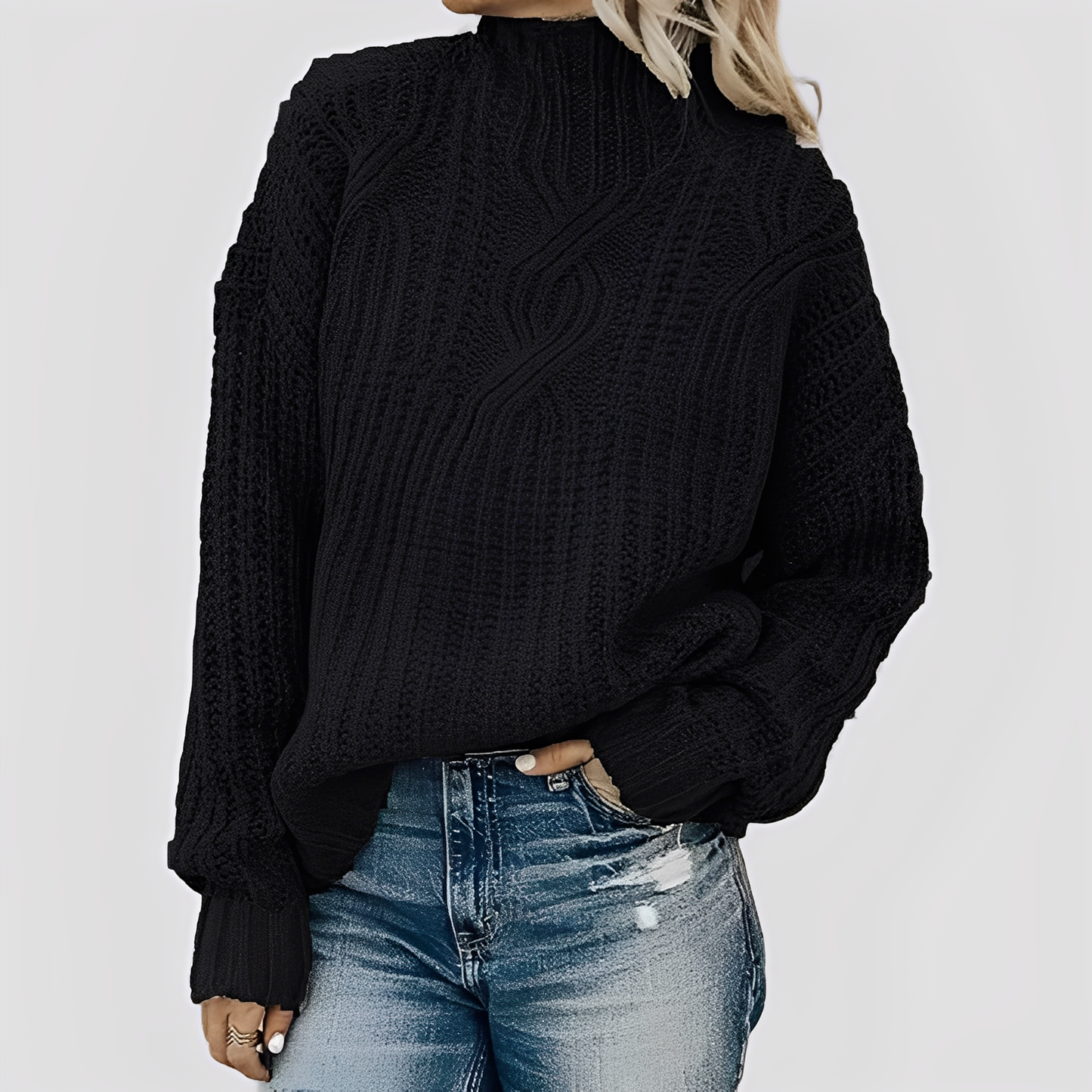 Julianne - Eleganter, gemütlicher Damenstrickpullover