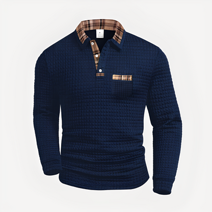 Morris - Elegantes Langarm-Poloshirt für Herren