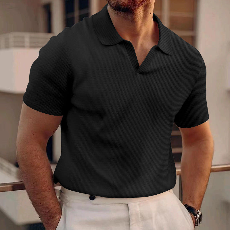 Ollie - Lässiges Waffelpolo für Herren