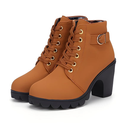 Roxanne - Modische Damenstiefeletten mit Blockabsatz