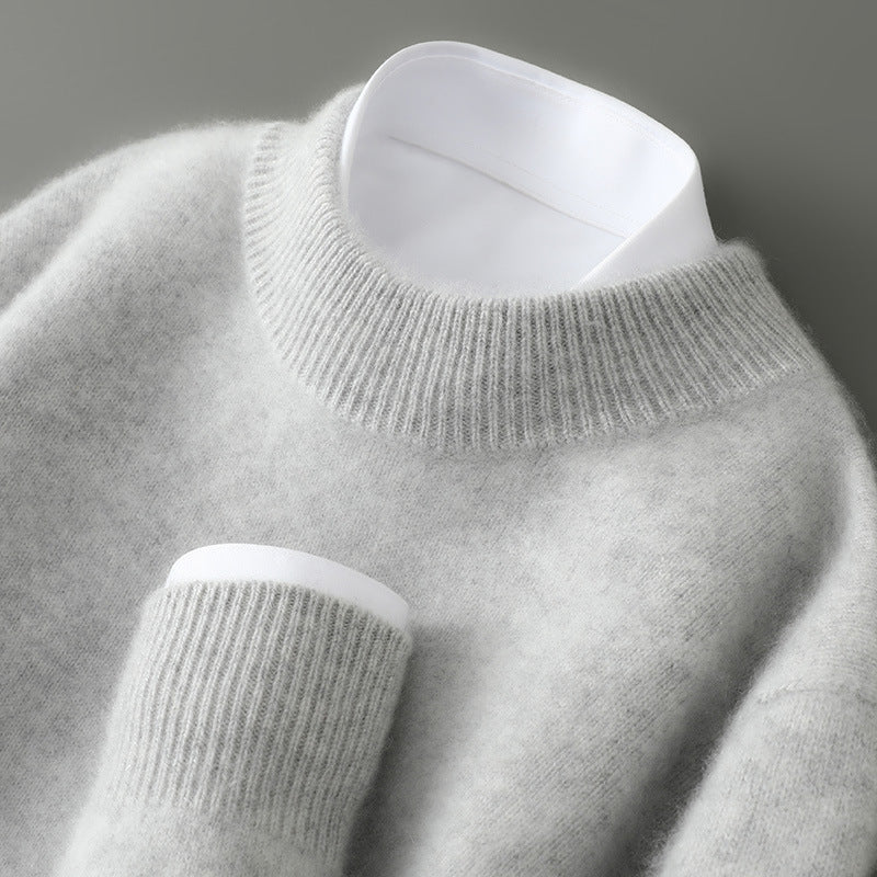 Wayne - Retro-Kaschmir-Strickpullover aus dickem Stoff für Herren