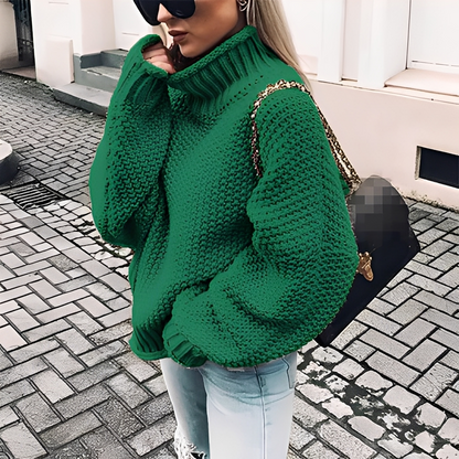 Maëlie - Dicker Rollkragenpullover für Damen