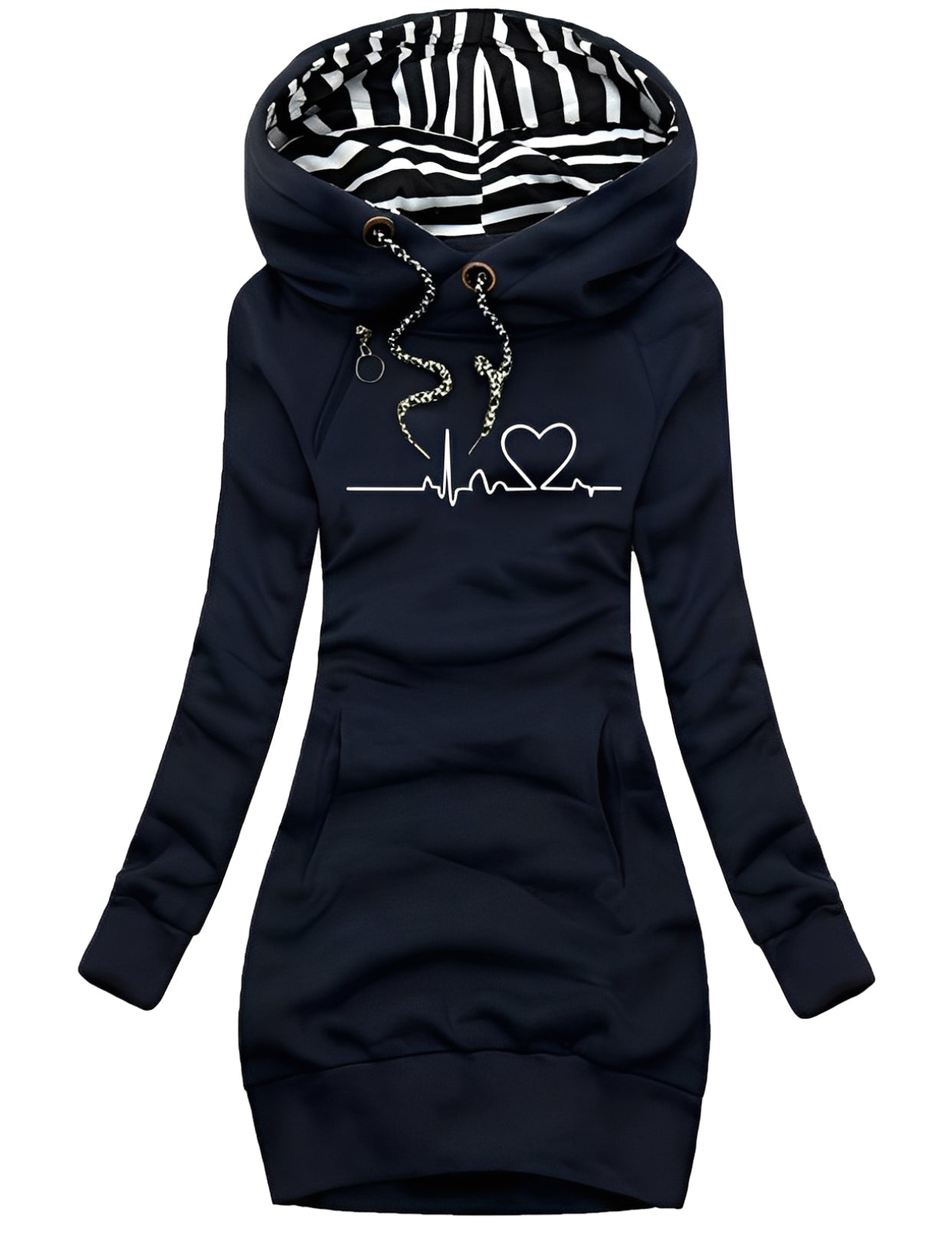 Jaidyn - Elegantes Kapuzen-Sweaterkleid für Damen